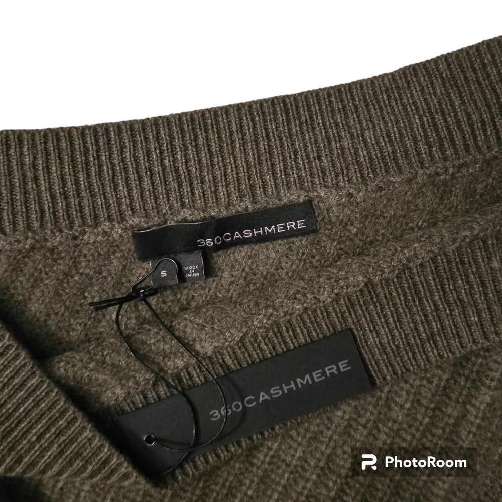 360 CASHMERE Lena One Shoulder Cashmere Sweater S Small - Picture 5 of 5